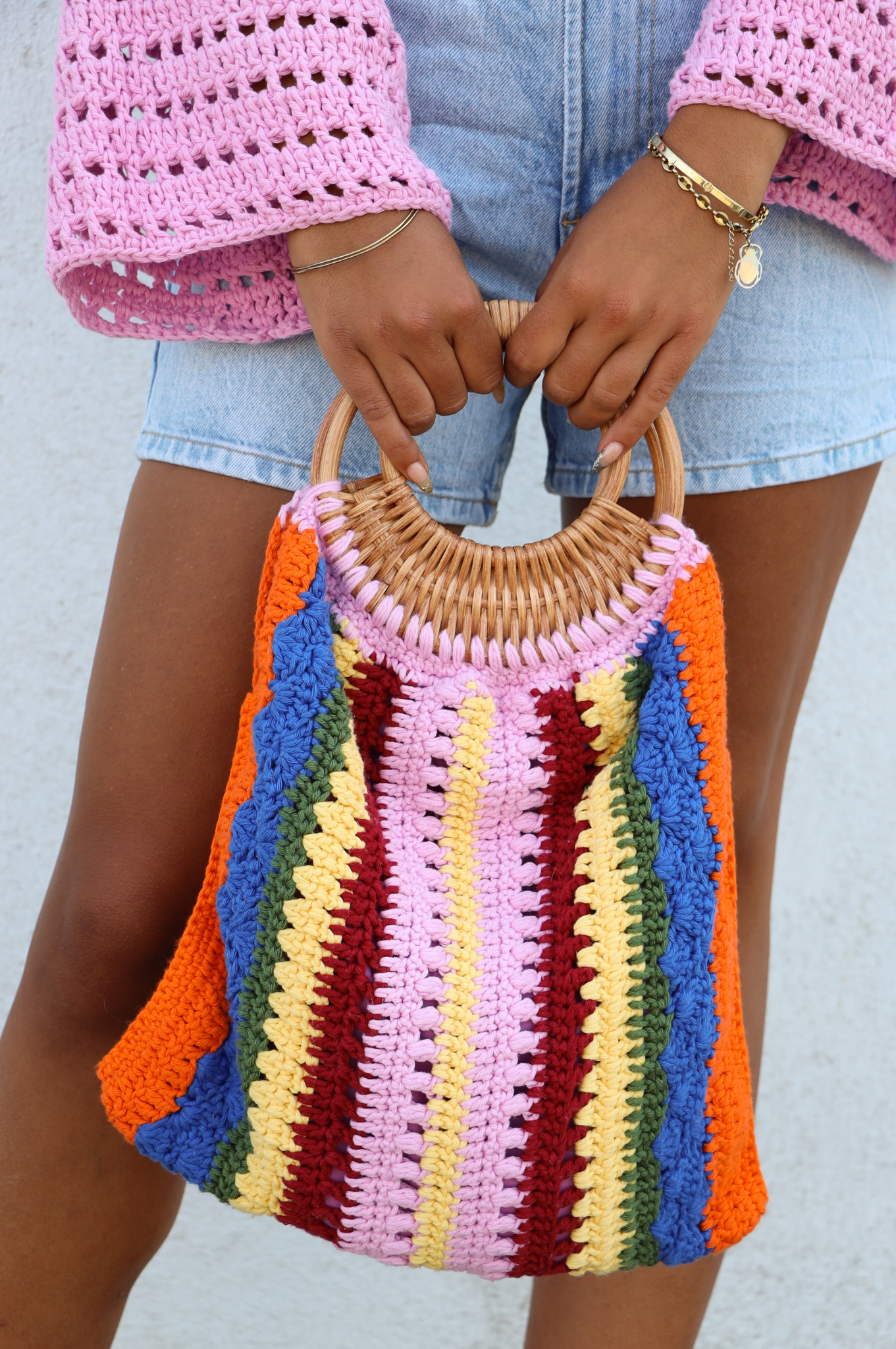 Sac crochet Paulette orange