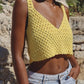 Top crochet Rosita - jaune