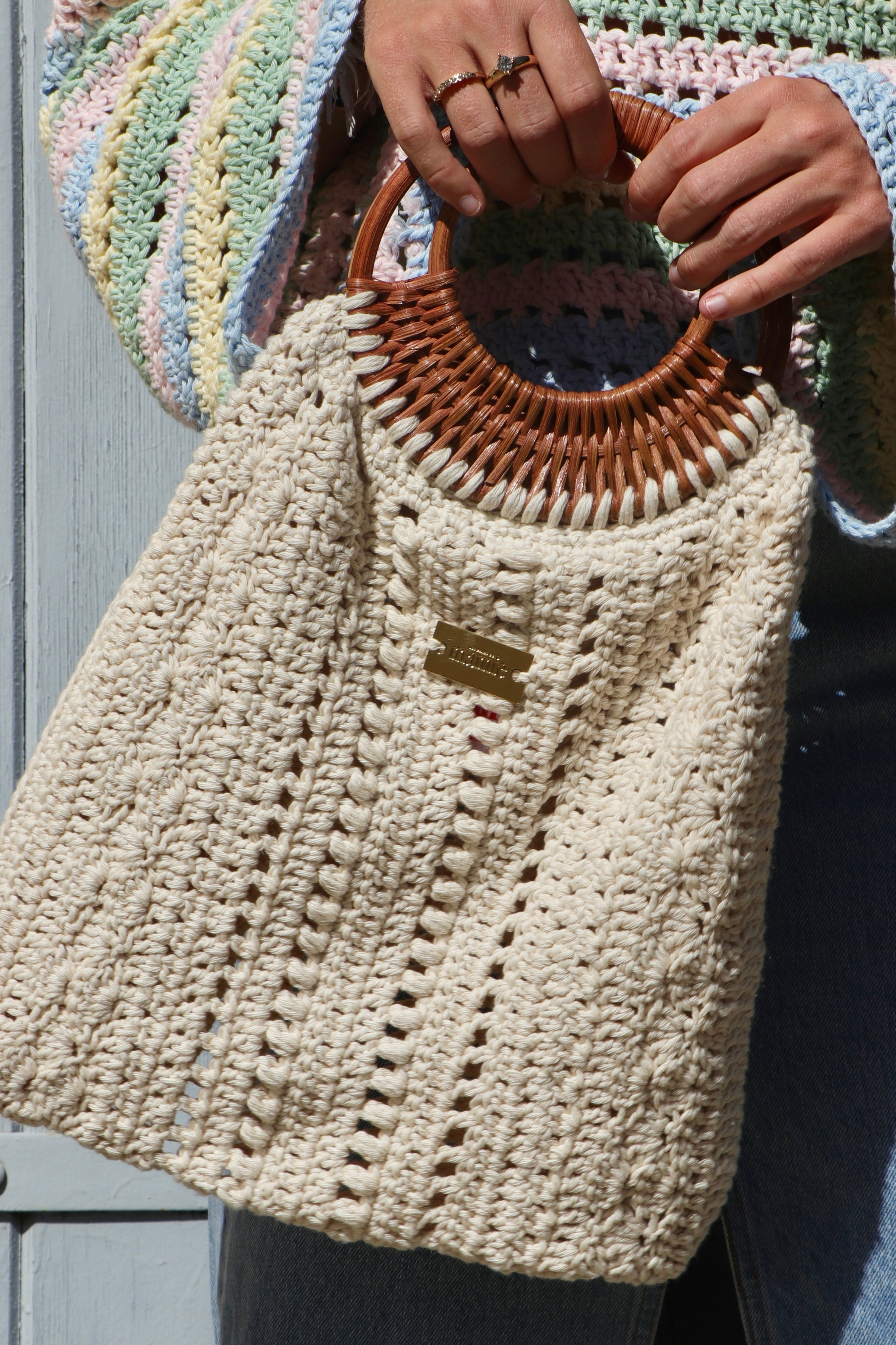 Sac crochet Paulette ecru