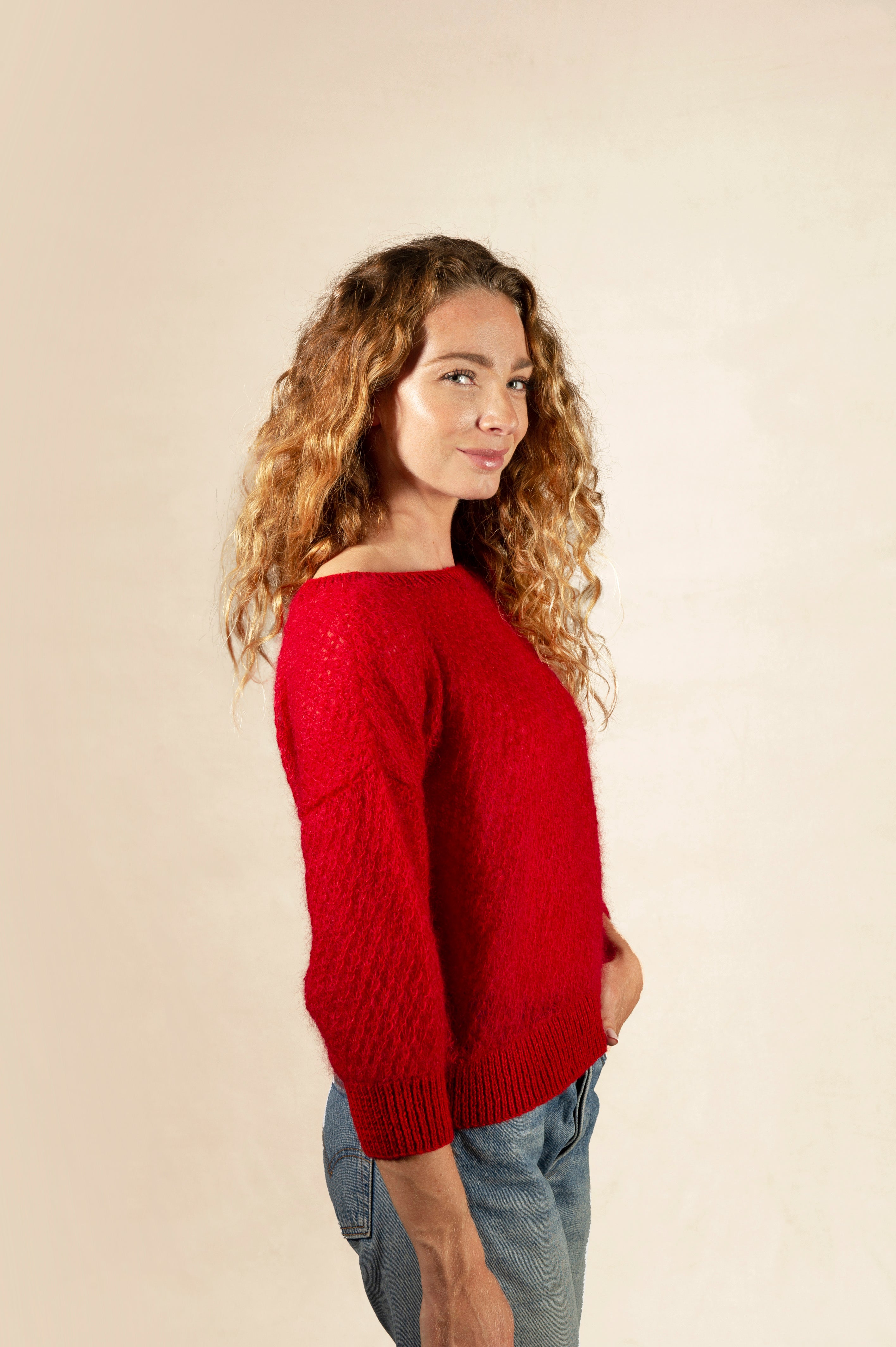 Pull Odette rouge